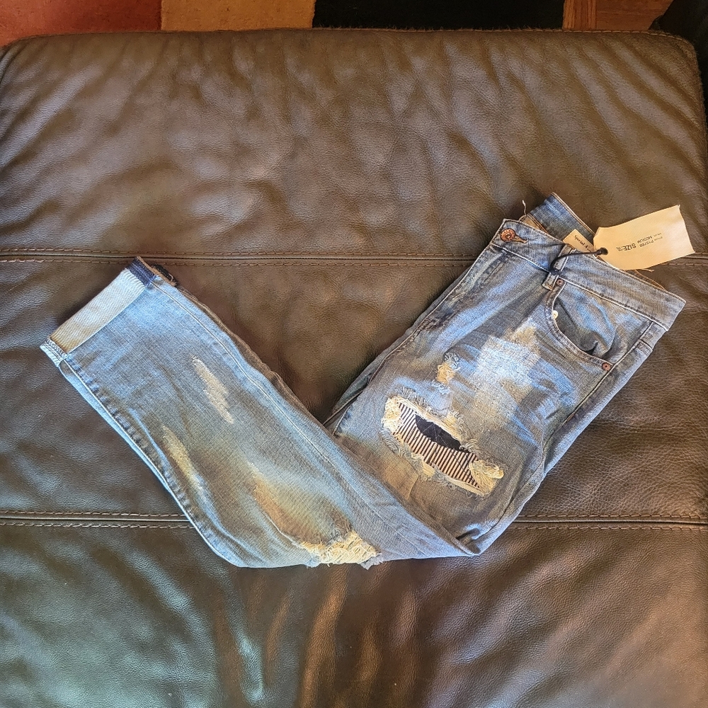 NWT Special A Distressed Ankle Skinny Jeans SZ 1X